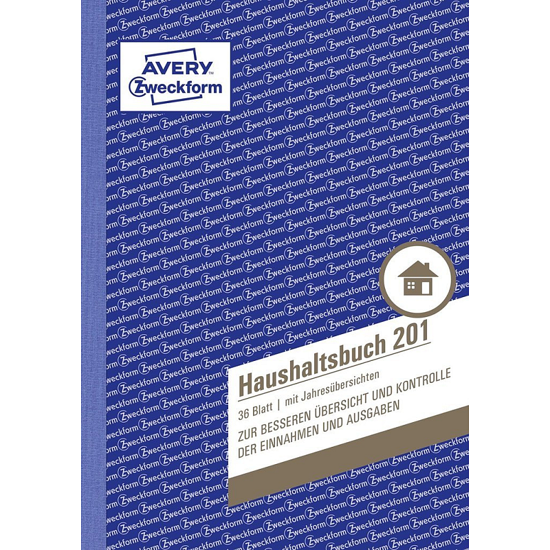Avery 201 Buchhaltungsformular & -Buch A5 36 Seiten