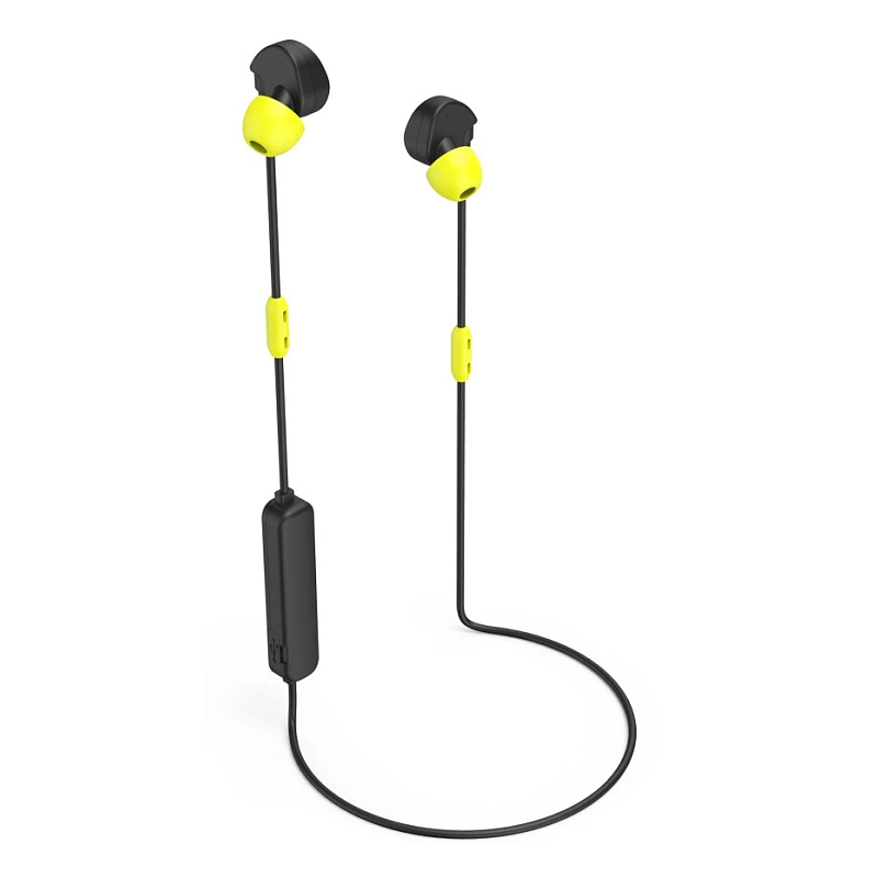 Hama Freedom Athletics II Kopfhörer Kabellos Ohrbügel, im Ohr Anrufe/Musik Bluetooth Schwarz, Gelb