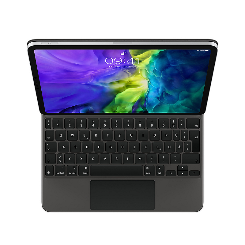 Apple MXQT2D/A Tastatur für Mobilgeräte QWERTZ Deutsch Schwarz