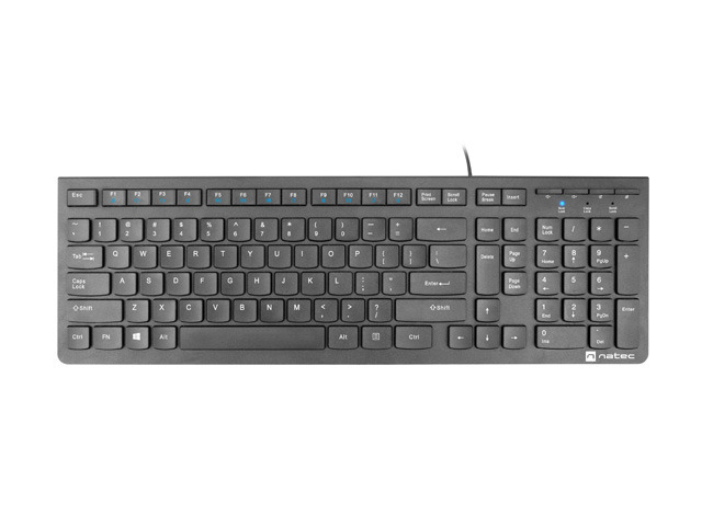 NATEC DISCUS 2 Tastatur Heimbüro USB QWERTY US International Schwarz