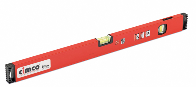 Cimco 21 1524 Wasserwaage 1 m Schwarz, Rot