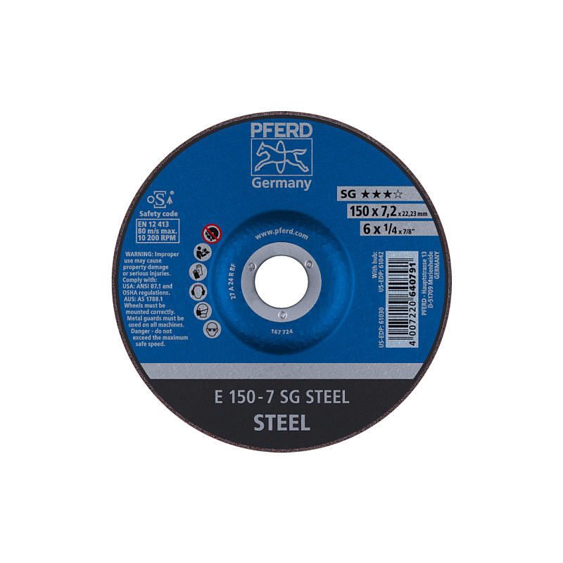PFERD E 150-7 SG STEEL Rotierendes Schleifwerkzeug Zubehör Metall
