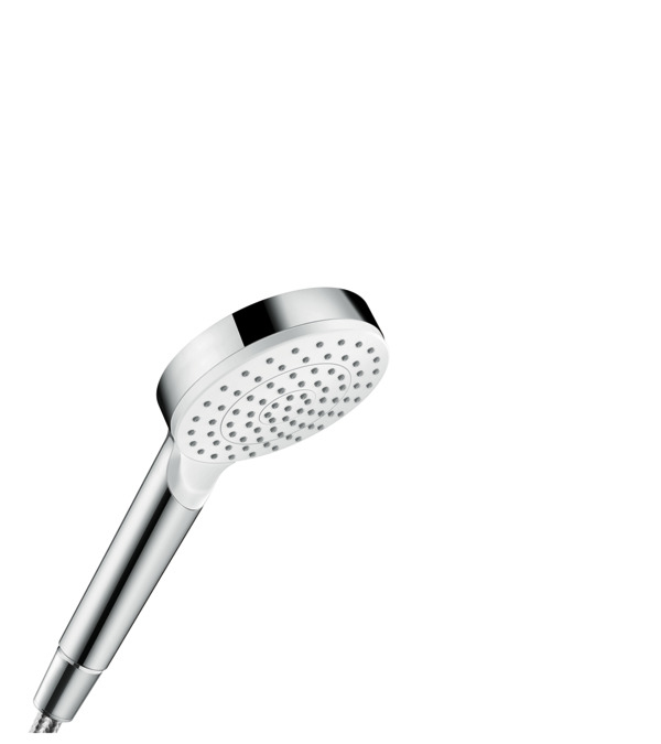 Hansgrohe Crometta Handduschbrause mit Kopf Chrom, Weiß