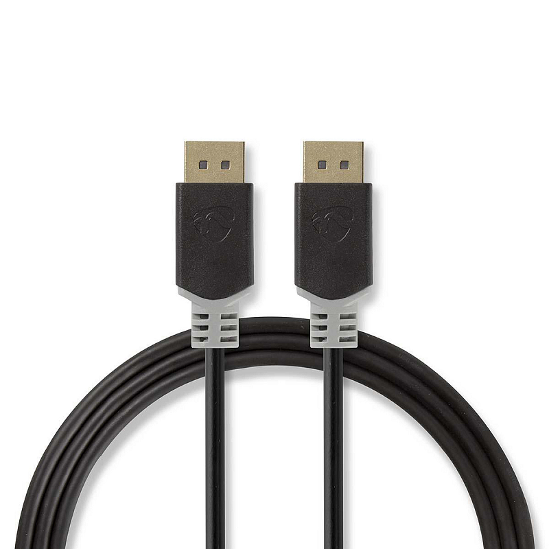 Nedis CCBW37014AT20 DisplayPort-Kabel 2 m Anthrazit, Grau