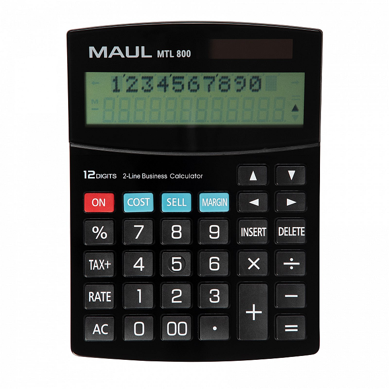 MAUL MTL 800 Taschenrechner Desktop Display-Rechner Schwarz