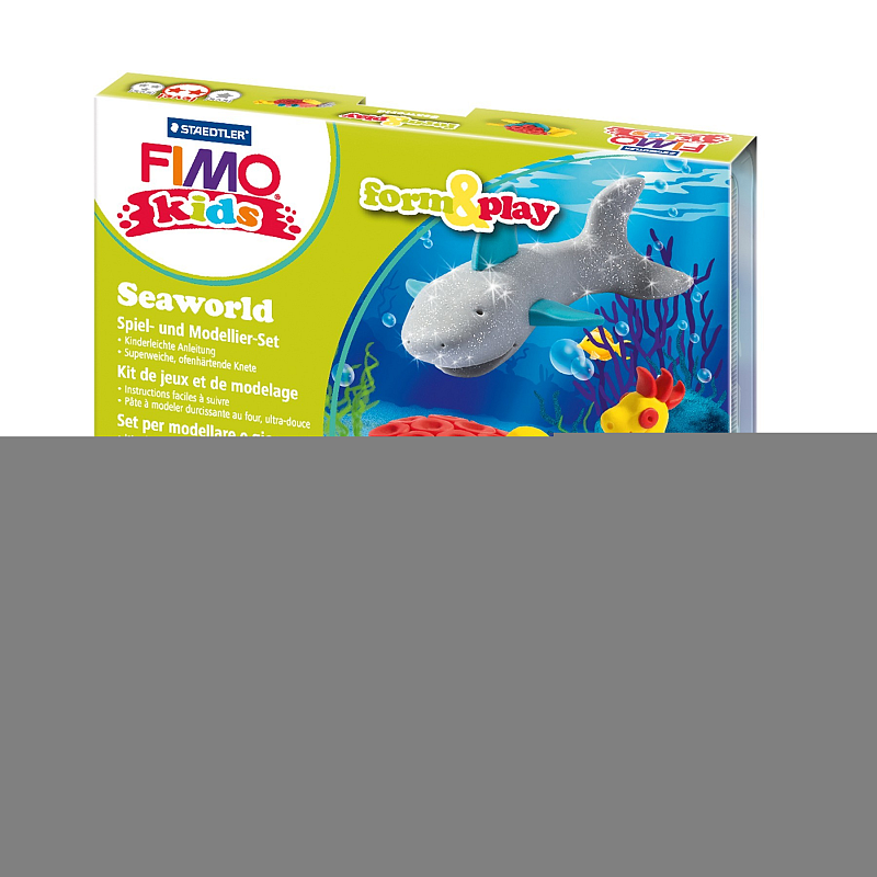 Staedtler FIMO kids 8034 Modellierton 42 g Grau, Rot, Türkis, Gelb 1 Stück(e)