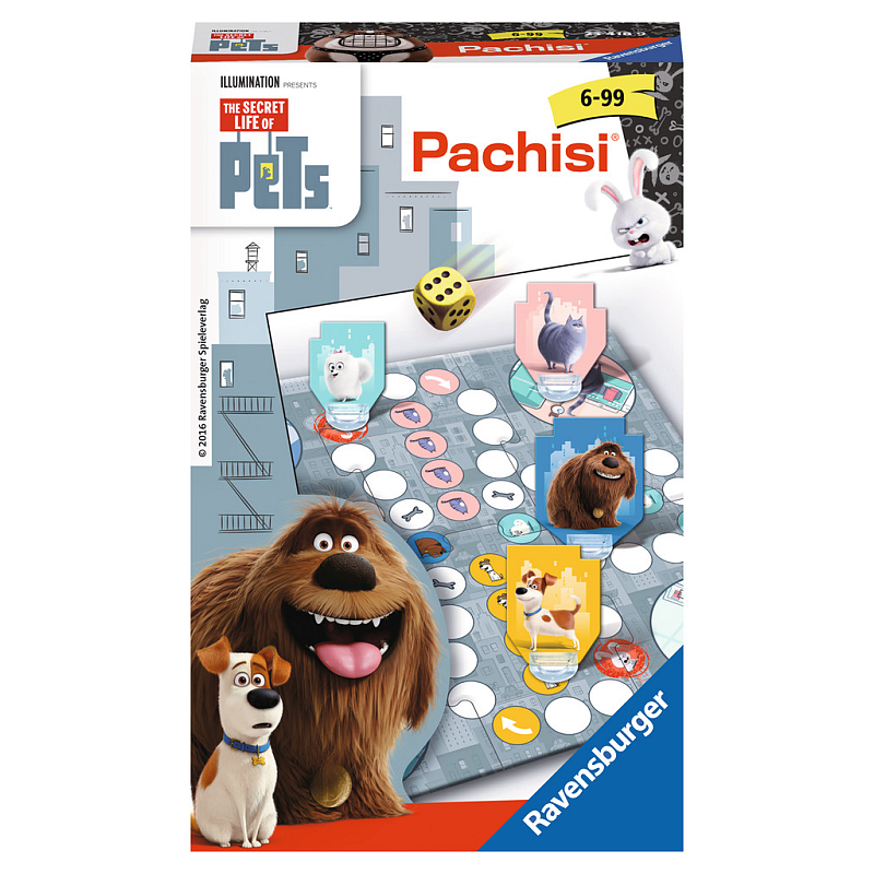 Ravensburger The Secret Life of Pets Pachisi Brettspiel Rennen