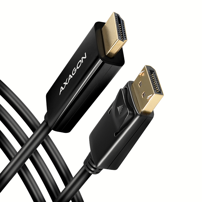 Axagon RVD-HI14C2 DisplayPort -> HDMI 1.4 Kabel 1.8m, 4K/30Hz