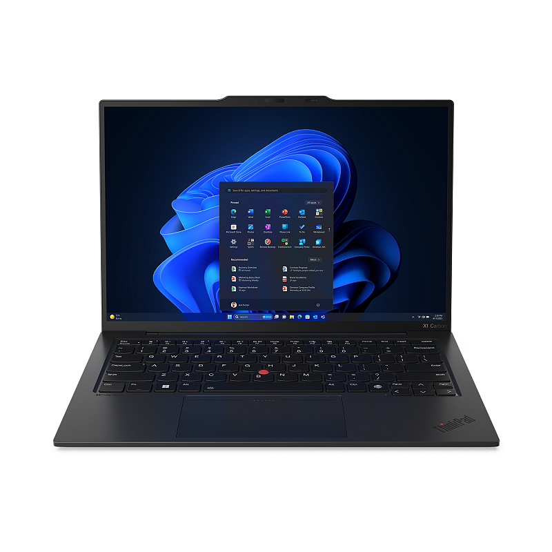Lenovo ThinkPad X1 Carbon Gen 12 Intel Core Ultra 5 125U Laptop 35,6 cm (14") WUXGA 16 GB LPDDR5x-SDRAM 512 GB SSD Wi-Fi 6E (802.11ax) Windows 11 Pro Deutsch Schwarz