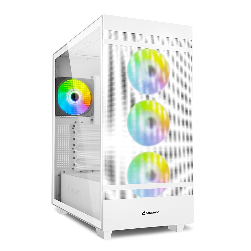 Sharkoon REBEL C50 RGB ATX Full Tower Weiß