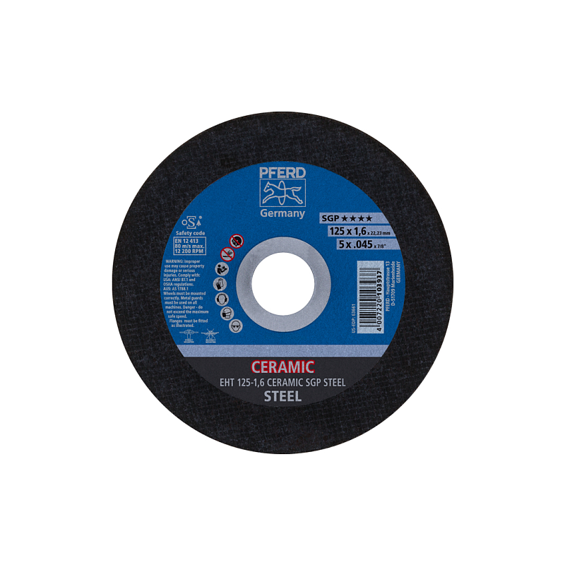 PFERD EHT 125-1,6 CERAMIC SGP STEEL Winkelschleifer-Zubehör