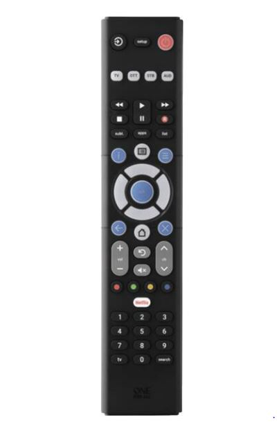 One For All URC 1241 Fernbedienung IR Wireless AV-Receiver, Spielekonsole, Home-Audio-System, Heimkinosystem, Soundbar-Lautsprecher, TV, TV-Tuner, Beistellgerät Drucktasten