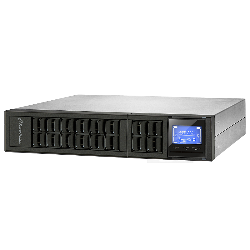 PowerWalker VFI 2000CRM LCD Unterbrechungsfreie Stromversorgung (USV) Doppelwandler (Online) 2 kVA 1600 W 4 AC-Ausgänge