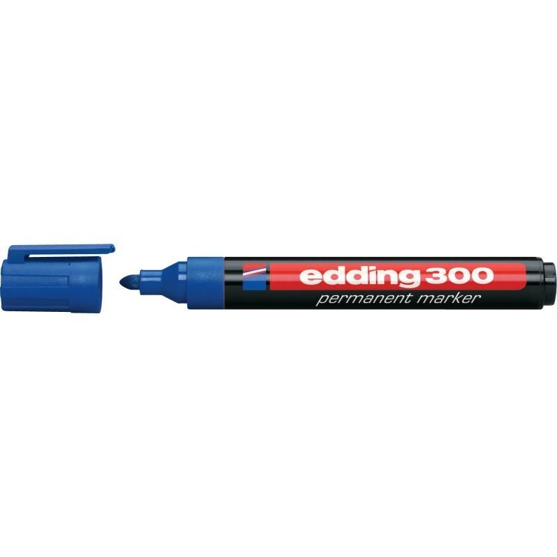 Edding 300 Permanent-Marker Blau 10 Stück(e)