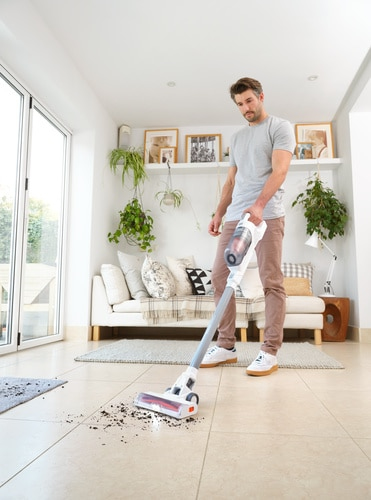 Black & Decker BHFEA515J Stabstaubsauger/Elektrischer Besen Akku Trocken Zyklonal Beutellos 0,5 l Orange, Weiß 1,5 Ah