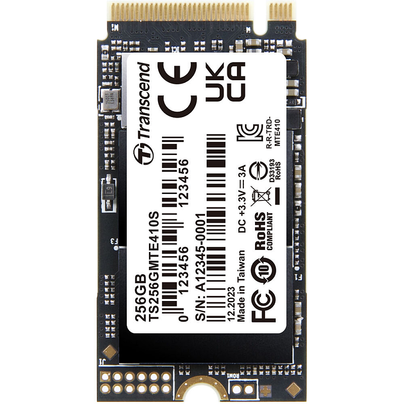 Transcend PCIe SSD 410S 256 GB M.2 PCI Express 4.0 NVMe 3D NAND