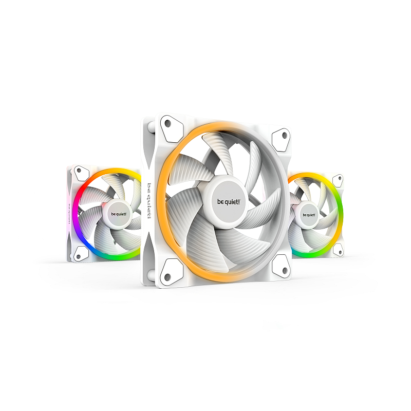 be quiet! Light Wings White | 120mm PWM Triple Pack Computergehäuse Ventilator 12 cm Weiß 3 Stück(e)
