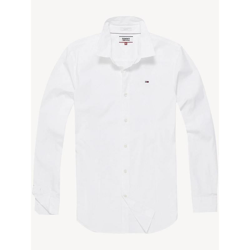 Tommy Hilfiger 8719701014064 Shirt/Top Hemd Knopfleiste Langärmlig Baumwolle, Elastan