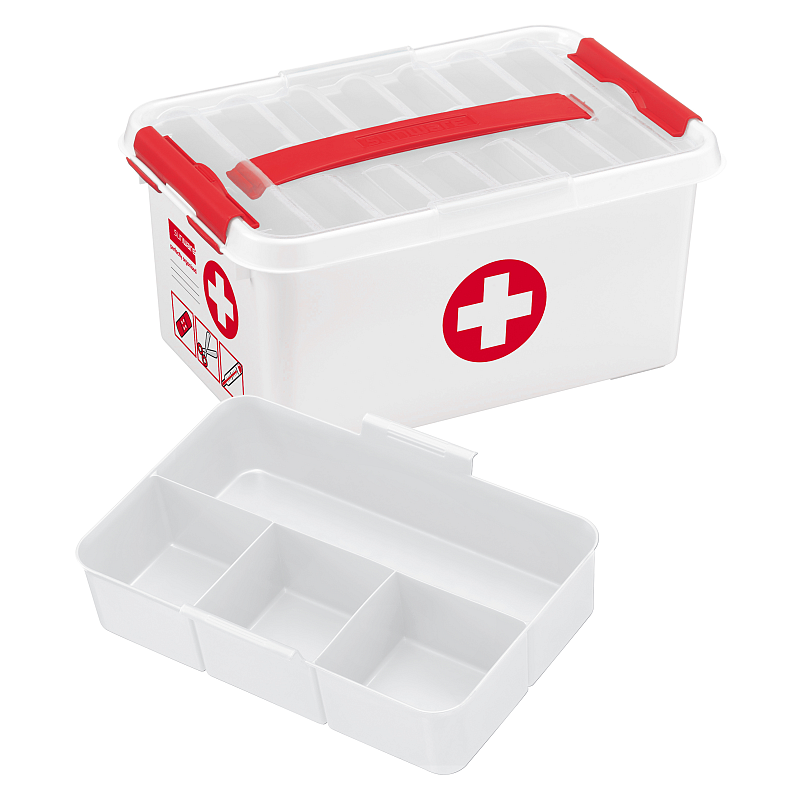 Sunware 8711112792197 Aufbewahrungsbox Rechteckig Rot, Weiß
