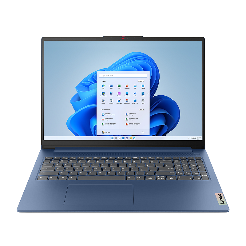 Lenovo IdeaPad Slim 3 16IAH8 Intel® Core™ i5 i5-12450H Laptop 40,6 cm (16") WUXGA 16 GB LPDDR5-SDRAM 1 TB SSD Wi-Fi 6 (802.11ax) Deutsch Blau