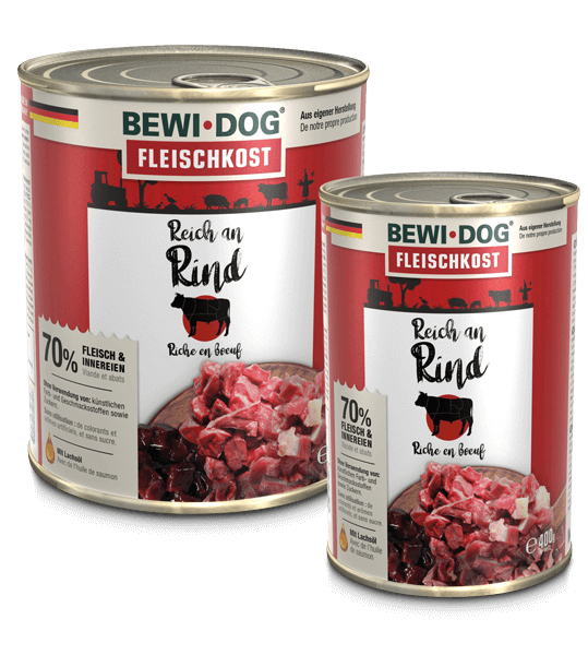 Bewi DOG 4002633518811 Hunde-Dosenfutter Rind Adult 800 g