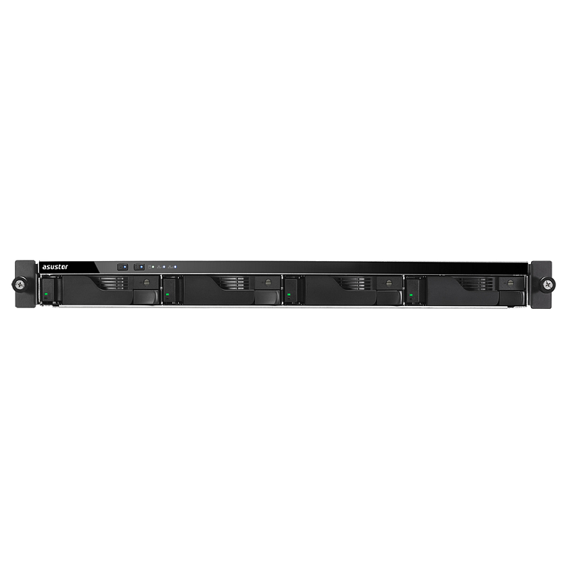 Asustor AS6204RS NAS Rack (1U) Intel® Celeron® 4 GB DDR3L 0 TB ADM Schwarz
