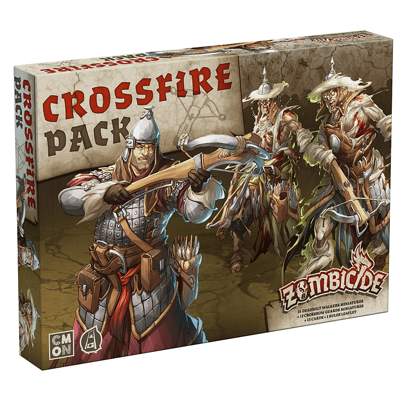 Asmodee GUF047ML Brettspiel Zombicide: Crossfire Pack 60 min Kartenspiel