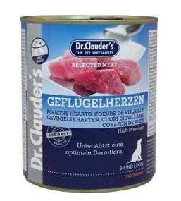 Dr.Clauder‘s Selected Meat Geflügelherzen 800g
