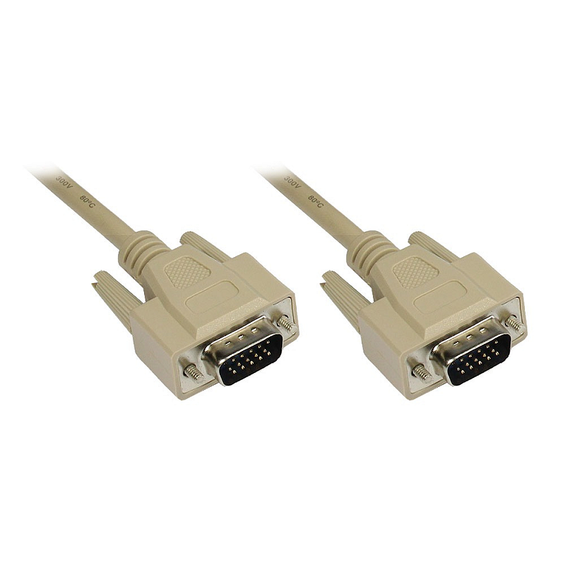 Alcasa 4310-5 VGA-Kabel 5 m VGA (D-Sub) Grau