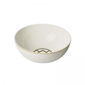 Villeroy & Boch MetroChic Salatschüssel Rund Porzellan Schwarz, Gold, Weiß 1 Stück(e)
