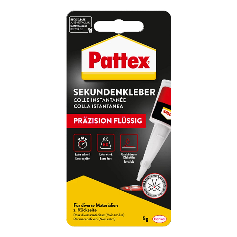 Pattex Sekundenkleber, Präzision flüssig