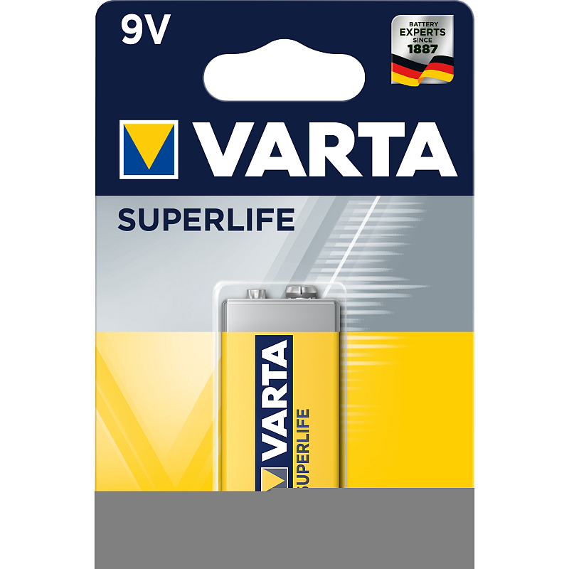 Varta Superlife 9V Einwegbatterie Zink-Karbon