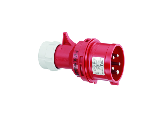 Steffen 15 S05201 Elektrischer Netzstecker Rot, Weiß