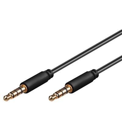 Goobay AVK 182-0300 mini Audio-Kabel 3 m 3.5mm Schwarz