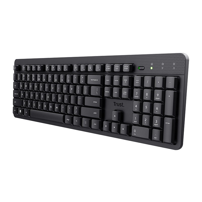 Trust Ody II Tastatur Büro RF Wireless QWERTY US Englisch Schwarz