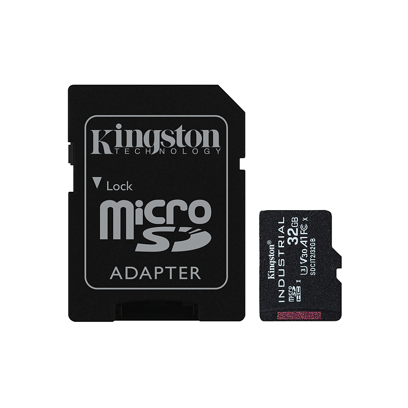 Kingston Technology 32GB microSDHC Industrial C10 A1 pSLC Karte + SD-Adapter