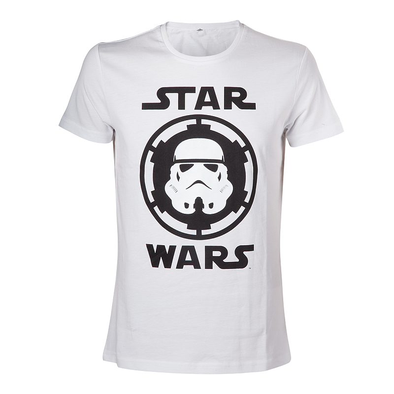 DIFUZED Star Wars - Storm Trooper T-Shirt Rundhals Kurzärmel Baumwolle
