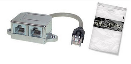 shiverpeaks Сat5e RJ45-2x RJ45 Netzwerkkabel Schwarz, Silber 0,1 m