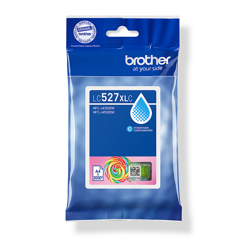 Brother LC527XLC Druckerpatrone 1 Stück(e) Original Hohe (XL-) Ausbeute Cyan