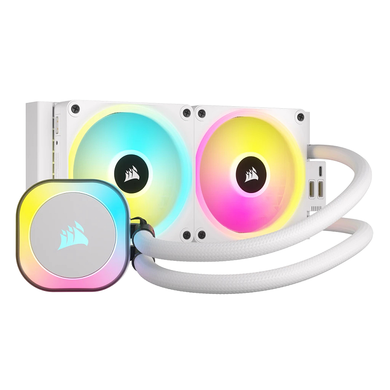 Corsair H100I Prozessor Hybrid-Kühler 12 cm Weiß