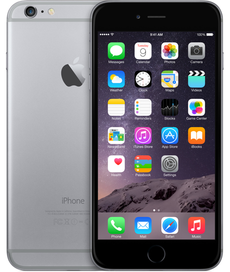 Apple iPhone 6 Plus 14 cm (5.5") Single SIM iOS 8 4G 64 GB Grau