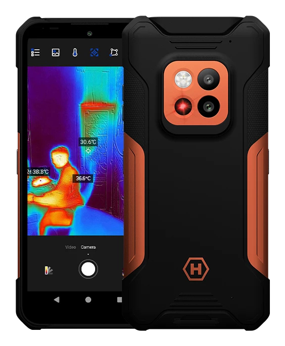HAMMER Construction 2 Thermal 5G 16,7 cm (6.58") Dual-SIM Android 14 4G USB Typ-C 8 GB 256 GB 6500 mAh Schwarz