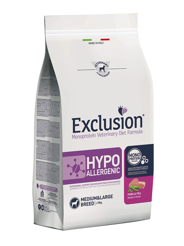 Exclusion 8011259002594 Hunde-Trockenfutter 12 kg Adult Erbse, Schweinefleisch