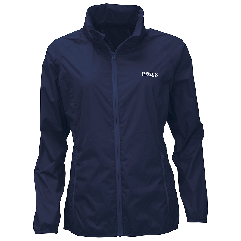 Pro-X elements Damen-Regenjacke LADY PACK ABLE, Größe 42, Marineblau