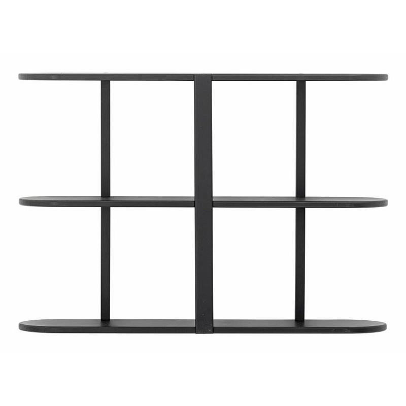 Bloomingville Vicente Modulares Regal Wandverteiler MDF-Platten, Pinienwald Schwarz