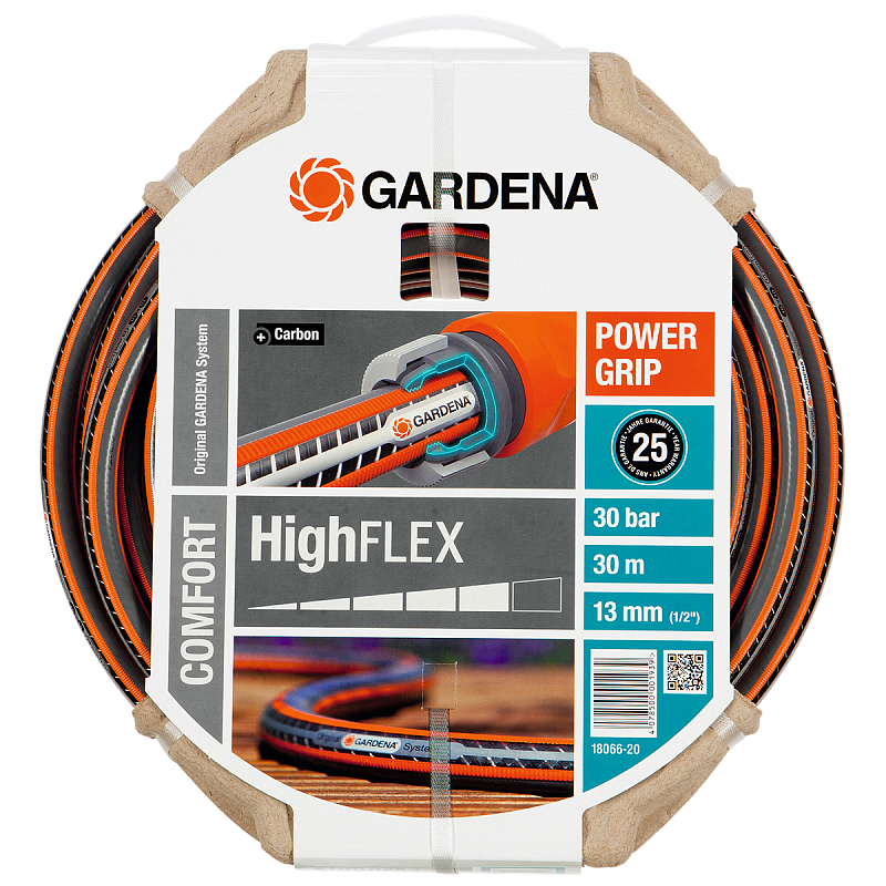 Gardena 18066-20 Gartenschlauch 30 m Schwarz, Grau, Orange