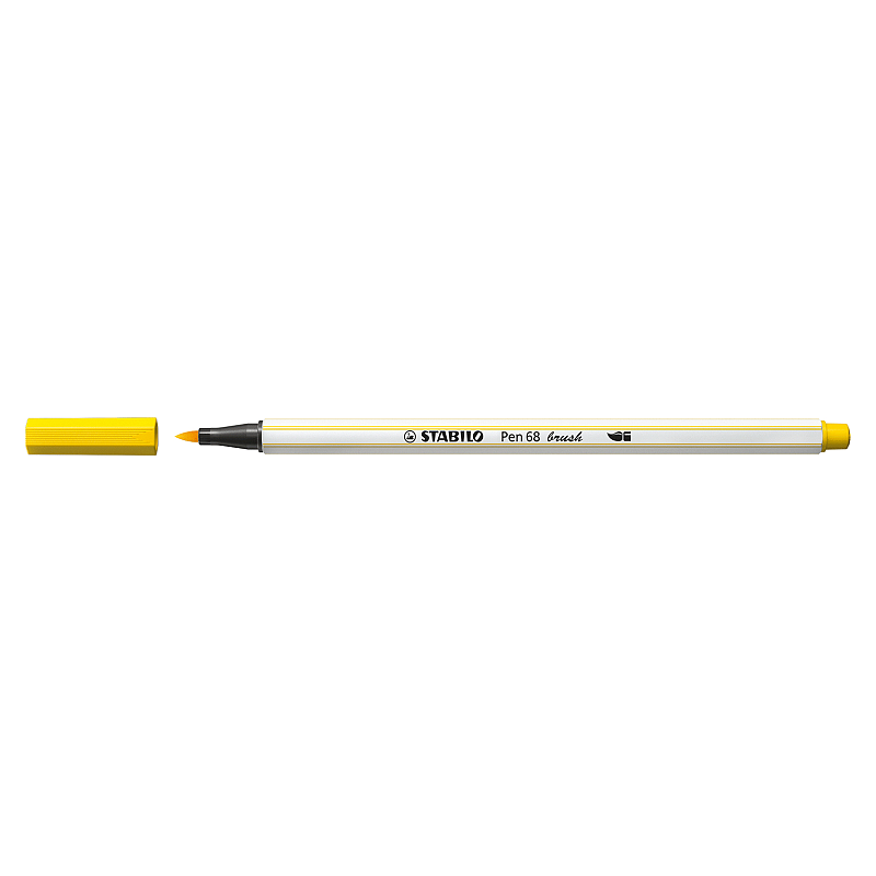 STABILO Pen 68 brush Filzstift Medium Gelb 1 Stück(e)