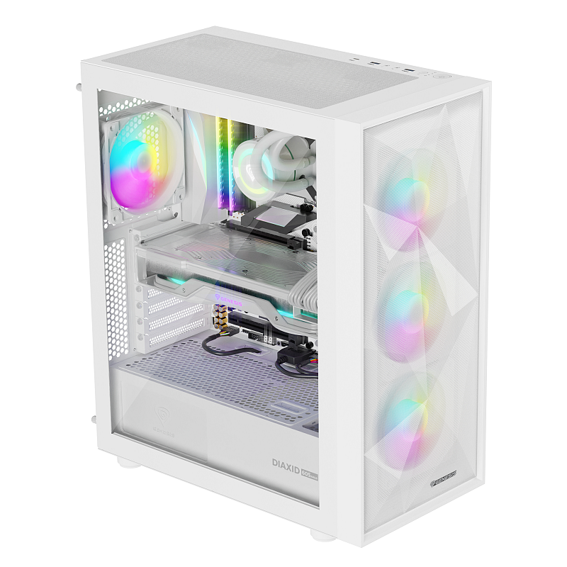 GENESIS Diaxid 605 ARGB Midi Tower Weiß