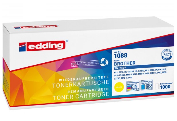 Edding EDD-1088 Tonerkartusche 1 Stück(e) Kompatibel Gelb