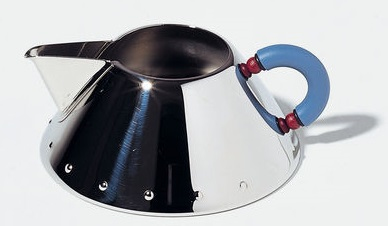 Alessi 9096 Milch- & Sahnekanne 0,2 l Edelstahl Blau, Edelstahl